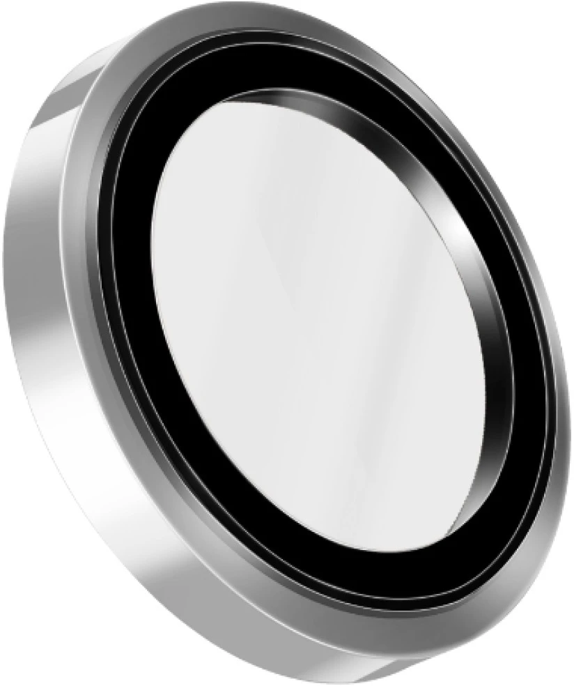 UNIQ Optix Prime fotoaparato objektyvo apsauga, skirta iPhone 18 Pro / iPhone 18 Pro Max, sidabrinė, su aplikatoriumi