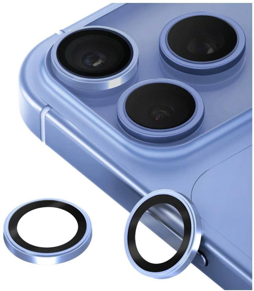 UNIQ Optix Prime fotoaparato objektyvo apsauga, skirta iPhone 18 Pro / iPhone 18 Pro Max, glacier chrome