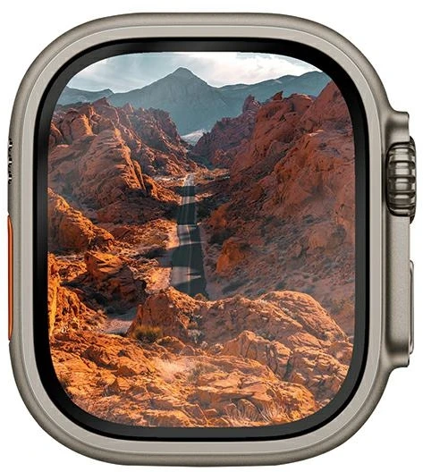 UNIQ Optix Vivid Apple Watch Ultra 49 mm skaidrus grūdintas stiklas su aplikatoriumi UNIQ-49MM-VIVIDCLEAR
