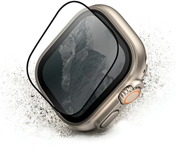 UNIQ Optix Vivid Apple Watch Ultra 49 mm skaidrus grūdintas stiklas su aplikatoriumi UNIQ-49MM-VIVIDCLEAR