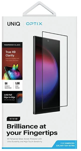 UNIQ Optix Vivid S24 Ultra S928 clear Apsauginis stiklas su aplikatoriumi