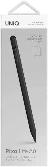 UNIQ Pixo Lite 2.0 Magnetic Stylus skirtas Apple iPad juodos spalvos/Graphite juodos spalvos