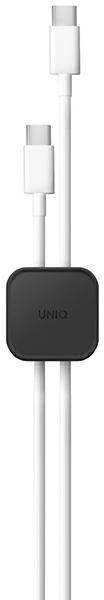 UNIQ Pod self-adhesive cable organizer 8vnt charcoal dark pilkos spalvos