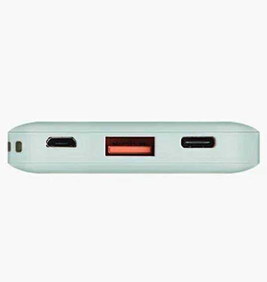 UNIQ Powerbank Fuele mini 8000mAh USB-C 18W PD Fast charge žalios spalvos