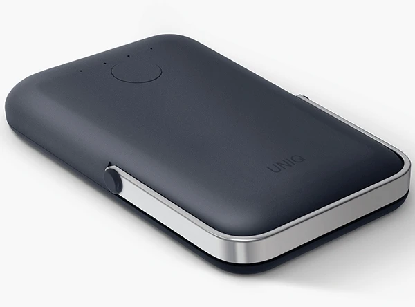 UNIQ Powerbank Hoveo 5000mAh USB-C 20W PD Fast charge Wireless Magnetic mėlynos spalvos