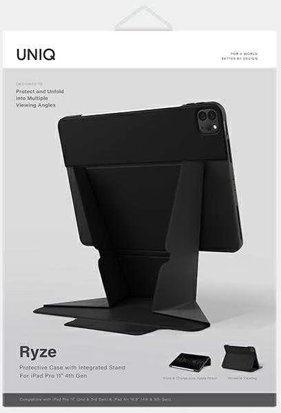 UNIQ Ryze Dėklas Apple iPad Pro 11 (2021-2022) / Air 10.9″ (2020-2022) juodos spalvos