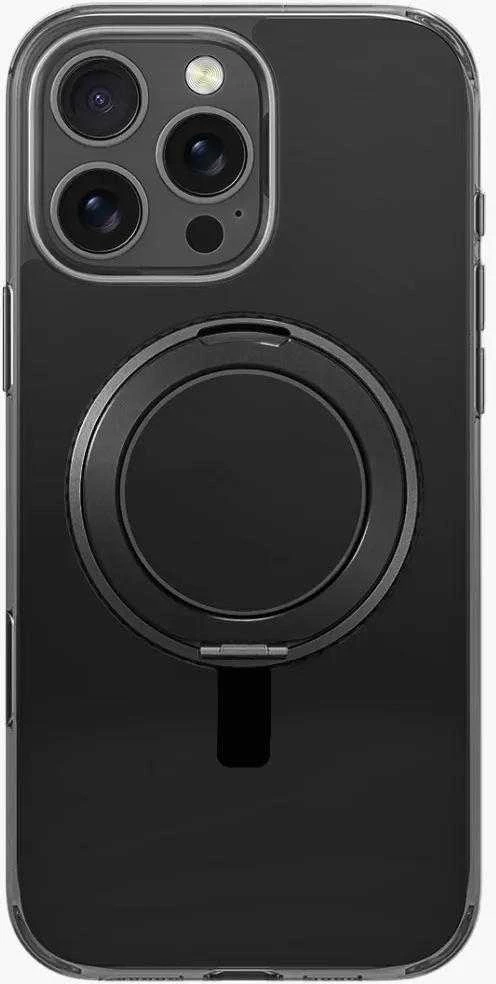 Uniq Swivix 360 besisukantis stovo dėklas, skirtas iPhone 16 Pro – Juodas