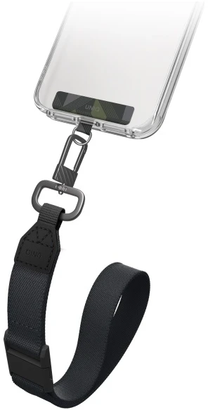UNIQ Vista Universal phone lanyard 2in1 forest juodos spalvos