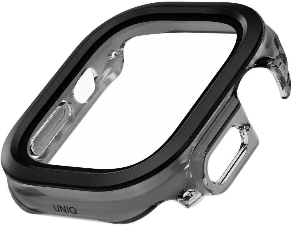 Dėklas UNIQ Voute for Apple Watch Ultra 49mm tempered glass juodas