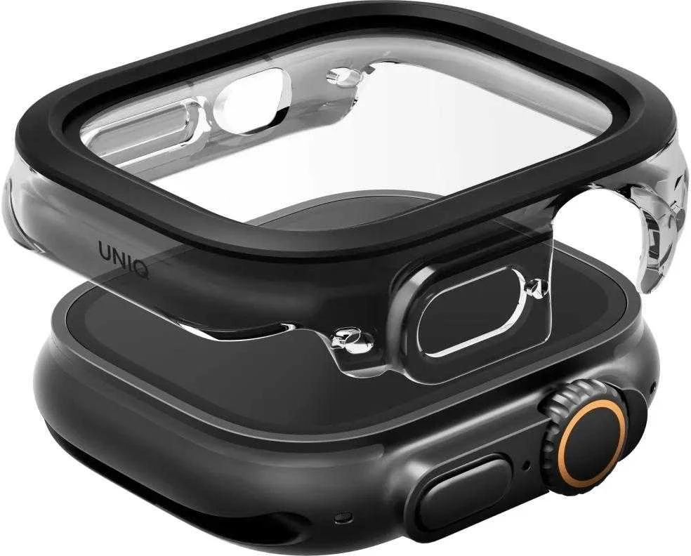 Dėklas UNIQ Voute for Apple Watch Ultra 49mm tempered glass juodas