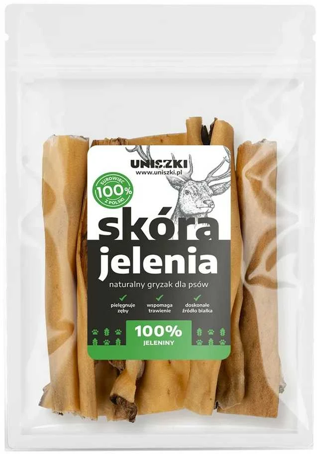 Usorteret UNISZKI Deer skin – skanėstas šuniui – 100g