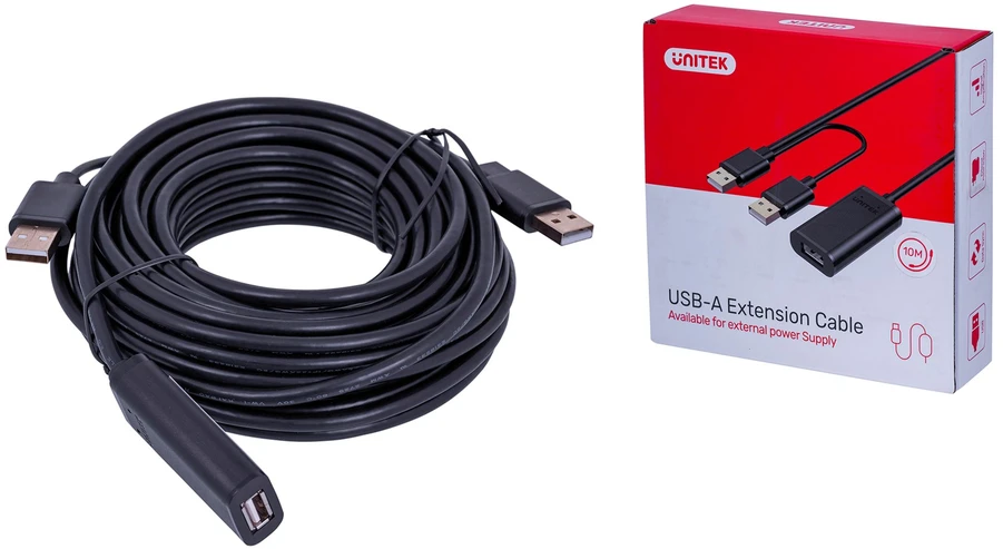 UNITEK Y-278 Unitek Cable USB 2.0 Active Extension, 10m, Y-278