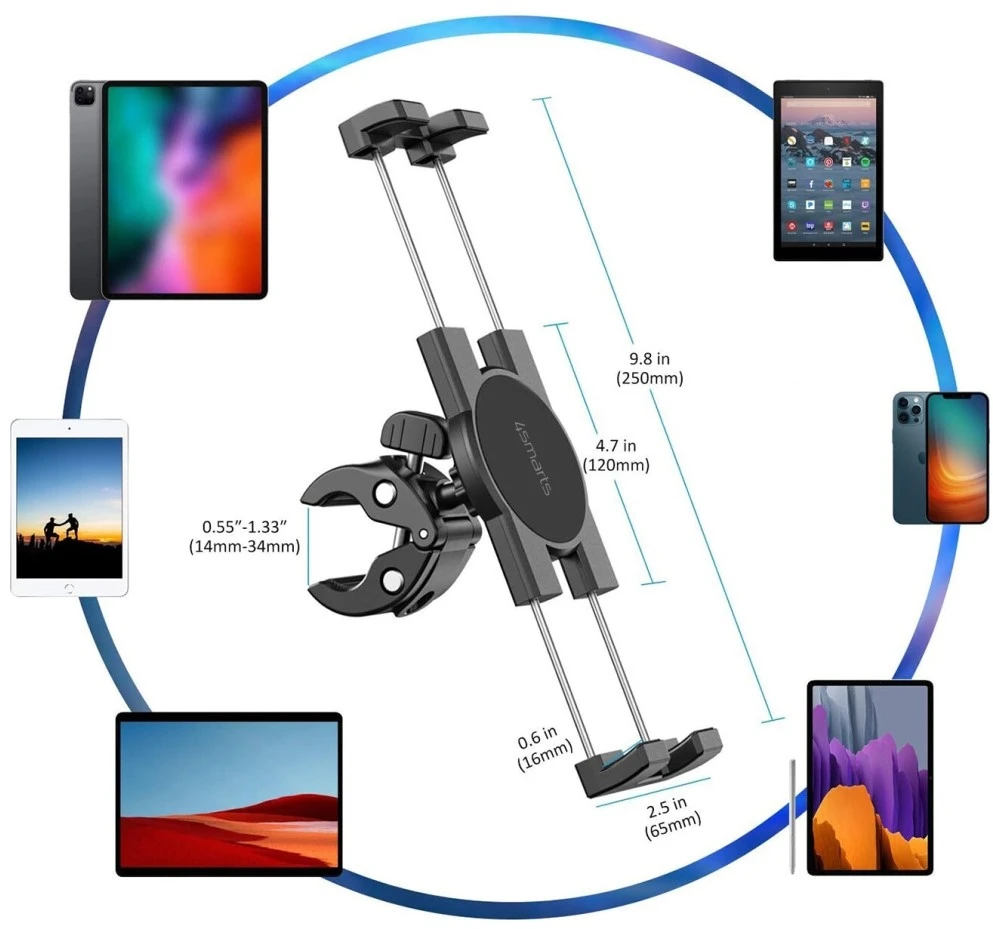 Universal Planšetė Holder 4smarts ErgoFix H24 juodas