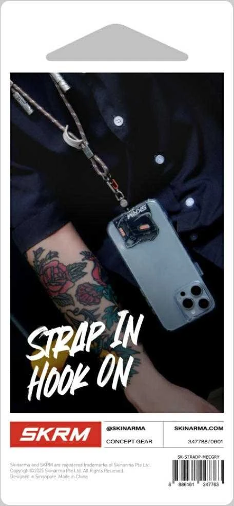 Universal lanyard adapter Skinarma Mecha pilkas