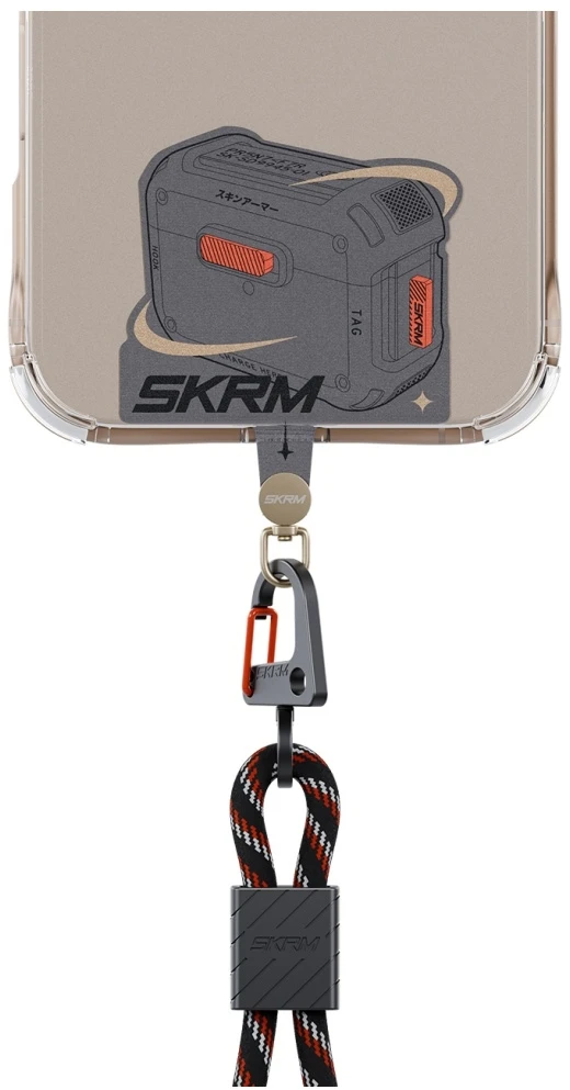 Universal lanyard adapter Skinarma Mecha pilkas