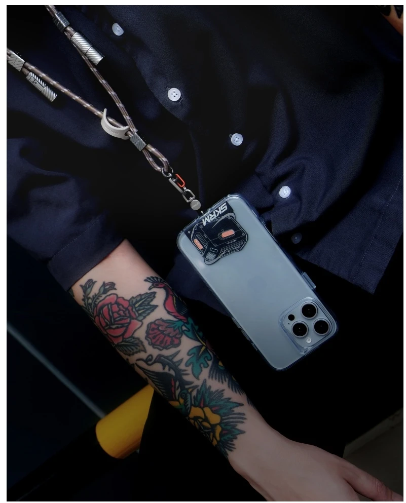 Universal lanyard adapter Skinarma Mecha pilkas