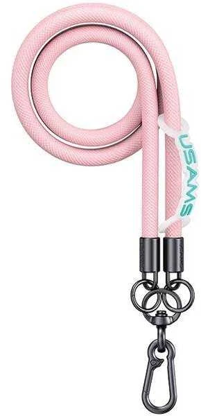 USAMS Universal phone lanyard 1.2m rožinės spalvos ZB282GS03 (US-ZB282)