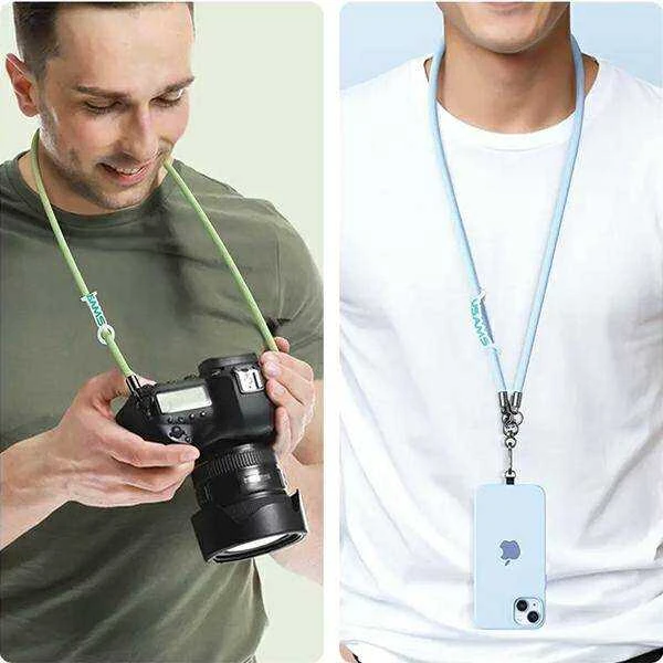 USAMS Universal phone lanyard 1.2m rožinės spalvos ZB282GS03 (US-ZB282)