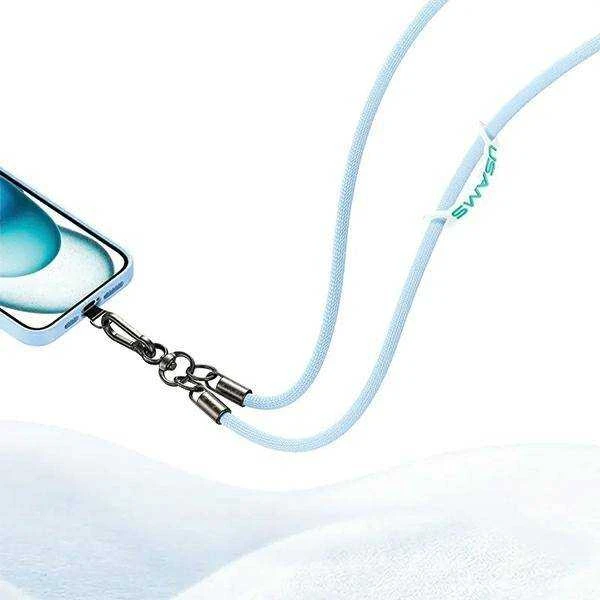 USAMS Universal phone lanyard 1.2m rožinės spalvos ZB282GS03 (US-ZB282)