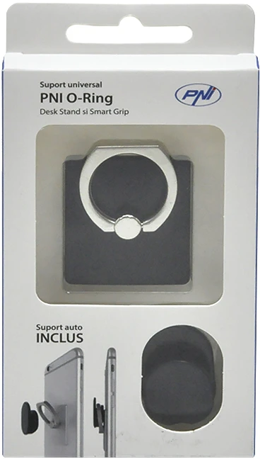 Universalus laikiklis PNI O-Ring, stalo stovas ir „Smart Grip“, juodas, komplekte yra automatinis laikiklis