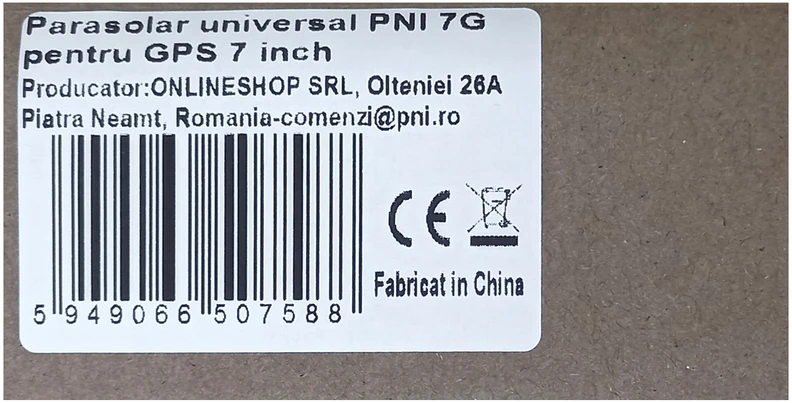 Universalus PNI 7G skėtis 7 colių GPS įrenginiui