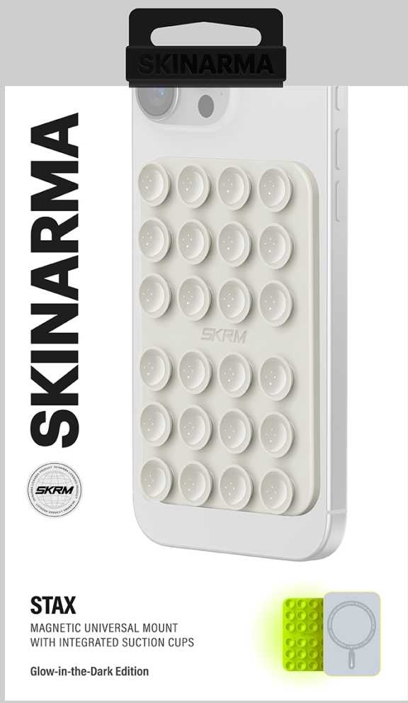 Universalus siurbtukas „Skinarma Stax MagSafe“ telefonui, skirtas „Niteglow“