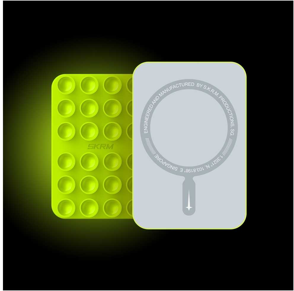 Universalus siurbtukas „Skinarma Stax MagSafe“ telefonui, skirtas „Niteglow“
