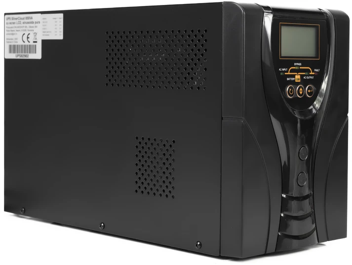 UPS SilverCloud 850VA su grynosios sinusinės bangos LCD ekranu šiluminėms elektrinėms