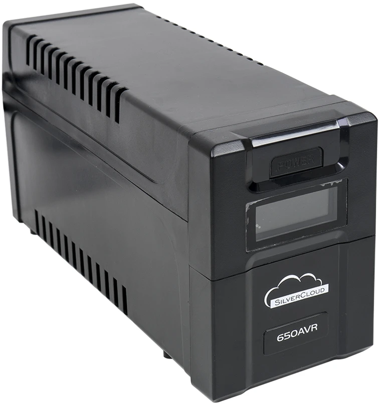 UPS SilverCloud SafePC 650AVR galia 360W LCD ekranas kompiuterio stebėjimo programinė įranga