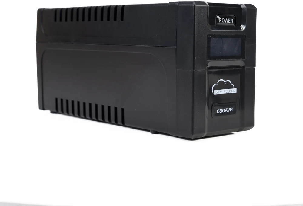 UPS SilverCloud SafePC 650AVR galia 360W LCD ekranas kompiuterio stebėjimo programinė įranga