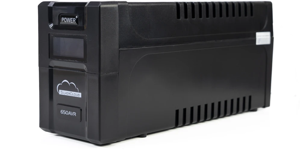 UPS SilverCloud SafePC 650AVR galia 360W LCD ekranas kompiuterio stebėjimo programinė įranga