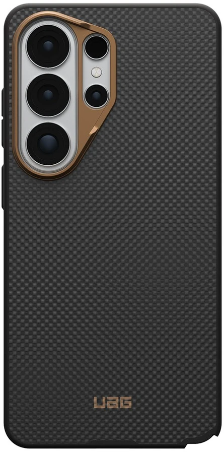Dėklas Carruzzo Urban Armor Gear UAG Fibr Armr, Juodas/Bronze - Samsung Galaxy S26 Ultra