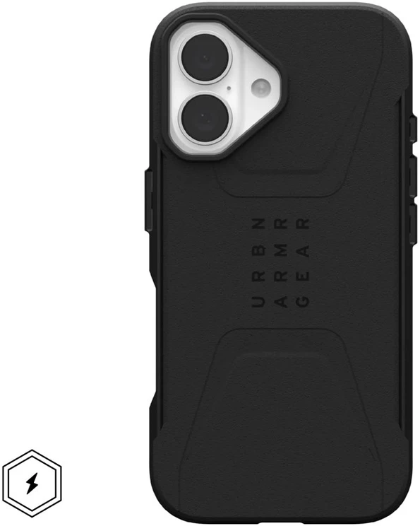 Urban Armor Gear Civilian mobiliojo telefono dėklas 15,5 cm (6.1″) Juoda