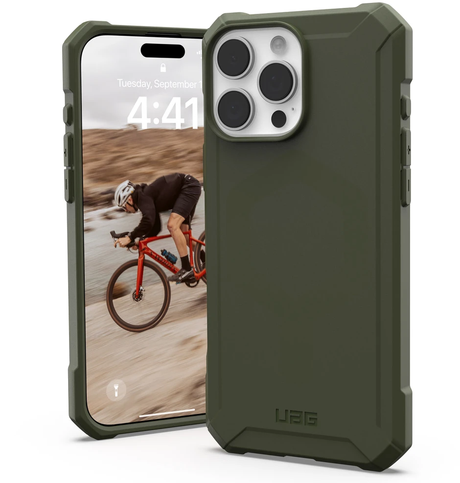 Urban Armor Gear UAG Essential Armor MagSafe dėklas, skirtas iPhone 16 Pro Max – Olive Drab