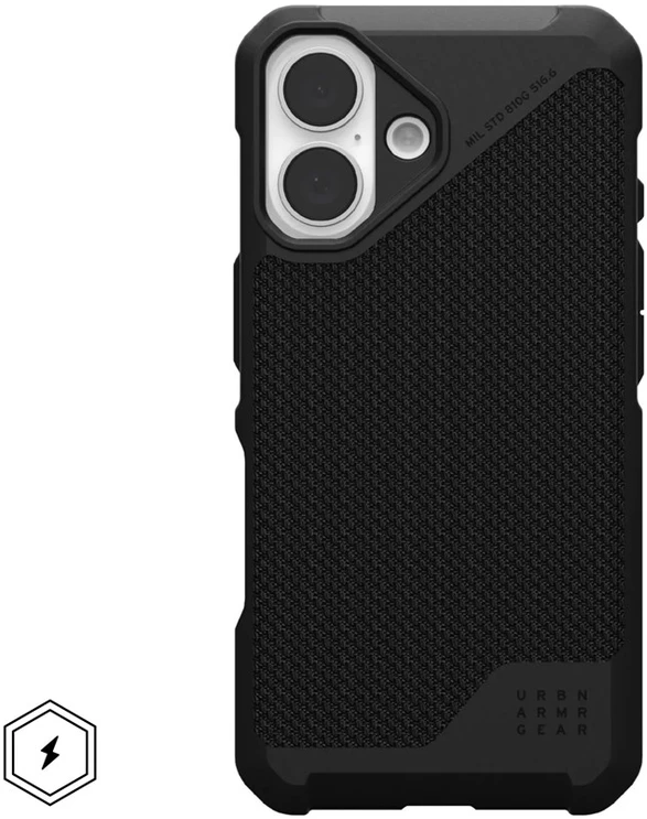 Urban Armor Gear Metropolis LT mobiliojo telefono dėklas 15,5 cm (6.1″) Juoda