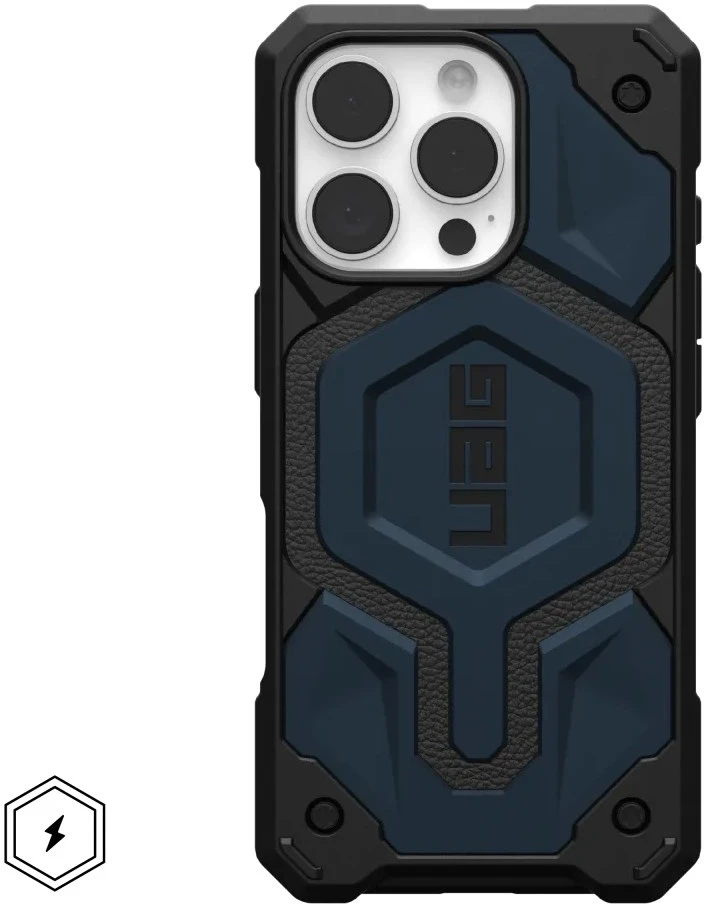 Urban Armor Gear Monarch Pro mobiliojo telefono dėklas 16 cm (6.3″) Juoda, Navy