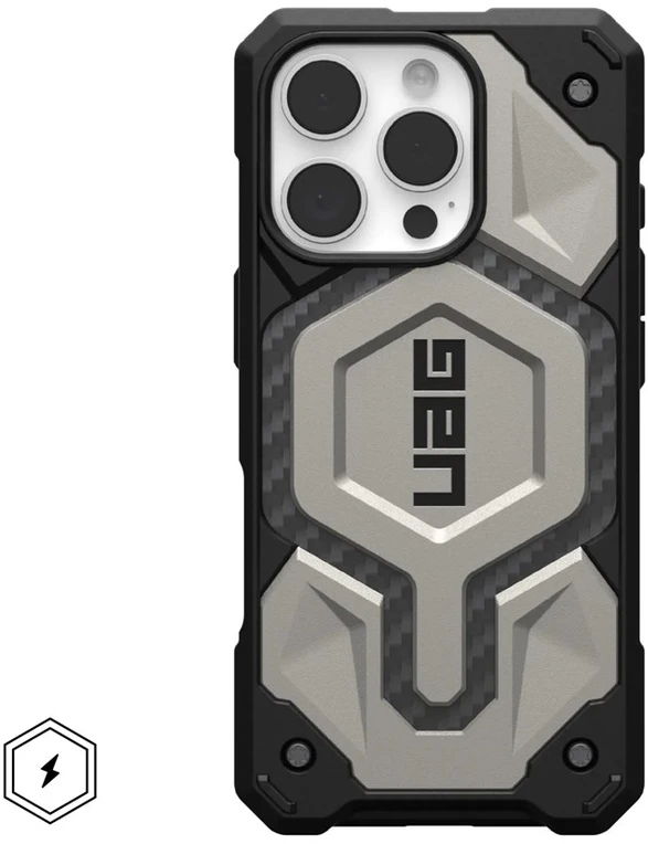 Urban Armor Gear Monarch Pro mobiliojo telefono dėklas 16 cm (6.3″) Titanas