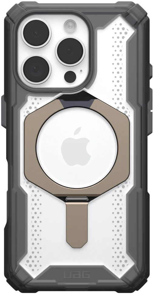 Dėklas Urban Armor Gear UAG Plasma XTE nugarėlė su MagSafe, skirta iPhone 16 Pro – Ash / Titanium