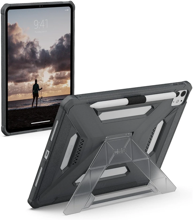 Urban Armor Gear UAG Scout+ do iPad Pro 11" M4 (2024) / M5 (2025) šviesiai pilka