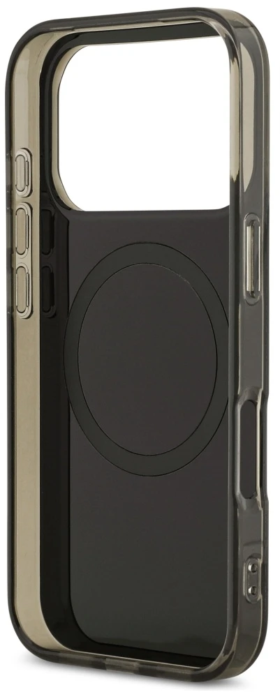 Us Polo Assn US Polo DH and Bottom Stripe Logo MagSafe dėklas Apple iPhone 17 Pro juodos spalvos