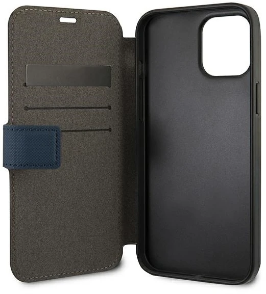 Dėklas „Us Polo Assn“ „US Polo USFLBKP12LPUGFLNV“ „Apple iPhone 12 Pro Max 6,7" tamsiai mėlynas knygutės formos „Polo“ siuvinėjimo kolekcija