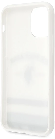 Dėklas Us Polo Assn US Polo USHCN58PCSTRB Apple iPhone 11 Pro baltos spalvos Tricolor Pattern Collection