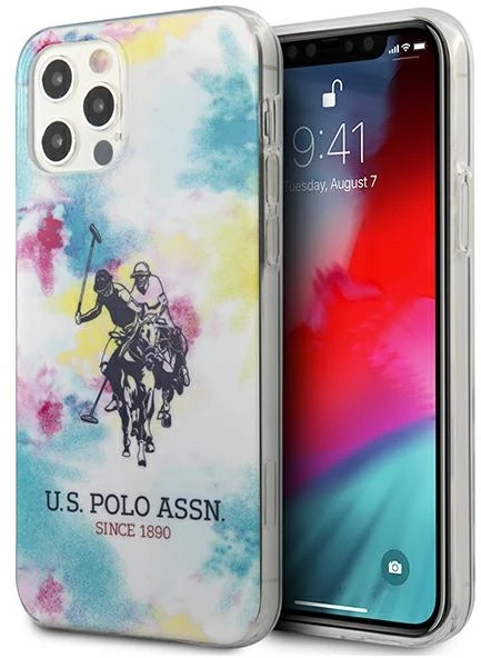 Dėklas „Us Polo Assn US Polo“ USHCP12LPCUSML „Apple iPhone 12 Pro Max 6,7"“ daugiaspalvis „Tie & Dye“ kolekcija