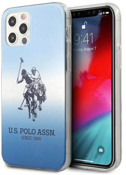 Dėklas „Us Polo Assn“ „US Polo USHCP12MPCDGBL“ „Apple iPhone 12/12 Pro 6,1“ mėlynas „Gradient Collection“