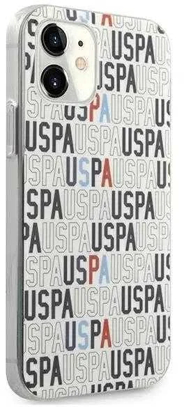 Us Polo Assn US Polo USHCP12SPCUSPA6 Apple iPhone 12 mini 5,4" telefono dėklas baltos spalvos Logo Mania Collection