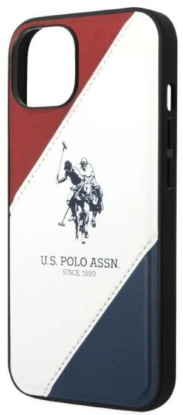 Us Polo Assn JAV polo marškinėliai USHCP14MPSO3 Apple iPhone 14 Plus /15 Plus 6,7" baltos spalvos su įspaudu