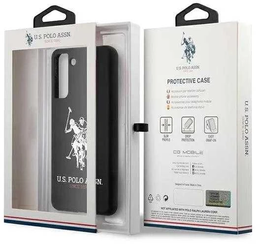 Dėklas Us Polo Assn US Polo USHCS21MSLHRBK S21+ G996 juodos spalvos Silicone Logo