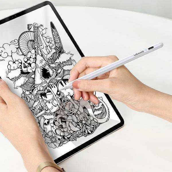 USAMS Active Touch Screen rašiklis, skirtas iPad baltos spalvos ZB223DRB01 (US-ZB223)
