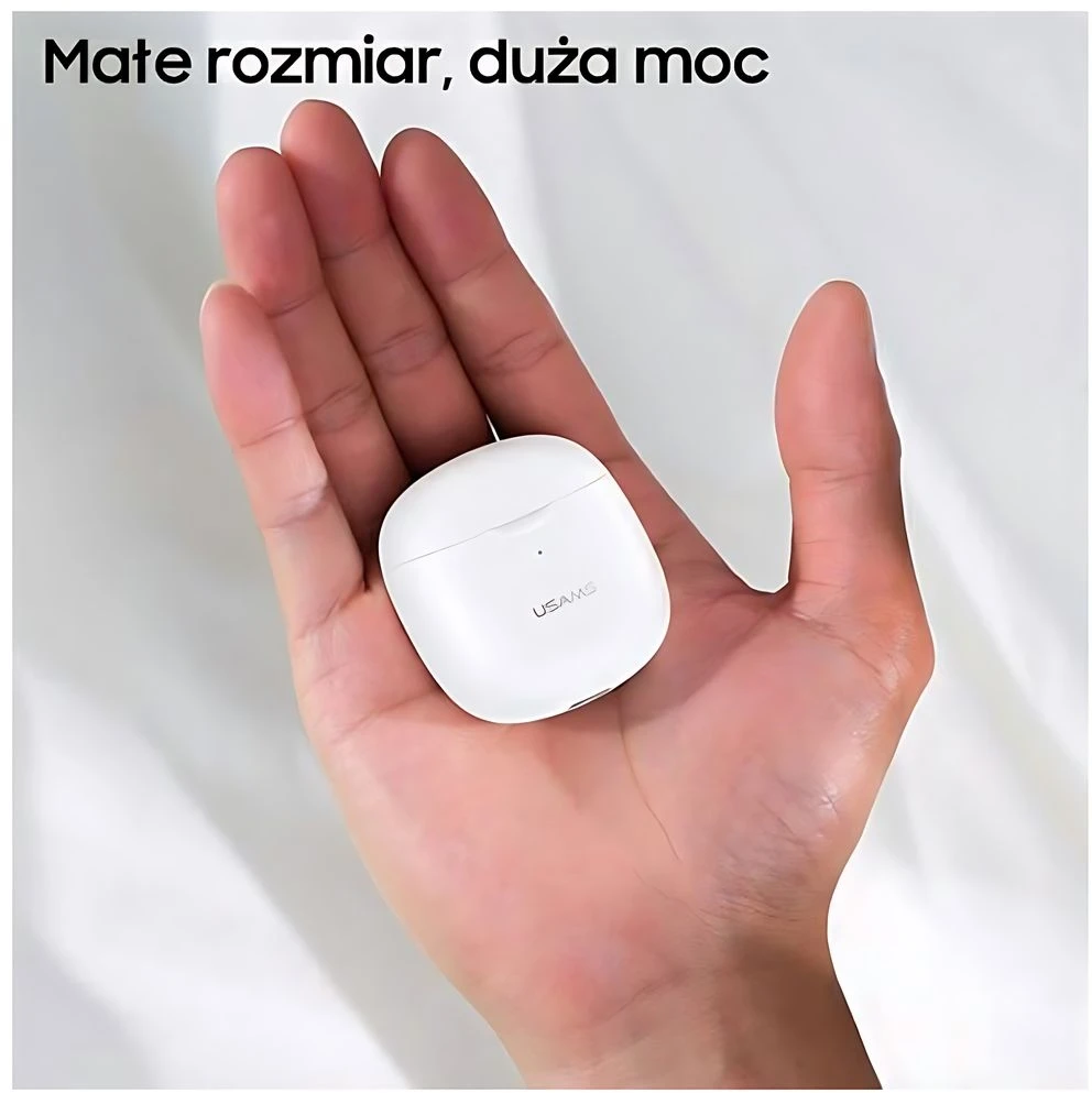 USAMS IA04 belaidės ausinės TWS, Balta