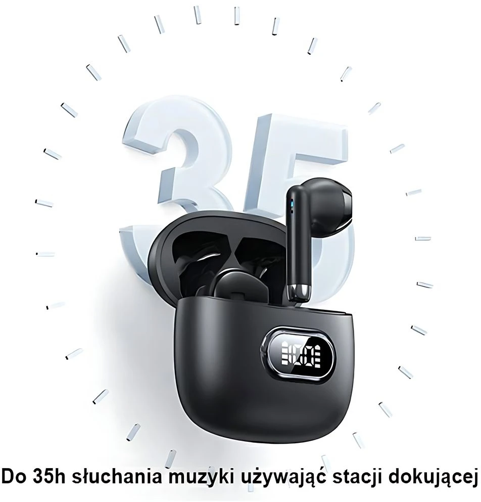 USAMS Bluetooth 5.3 TWS IA II Series belaidės ausinės violetinės spalvos BHUIAII03 (USAMS-IAII15)